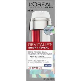 img 3 attached to 💡 L'Oreal Paris Skincare Revitalift Bright Reveal Dual Overnight Moisturizer: Exfoliates Dull Skin, Reduces Wrinkles, Diminishes Dark Spots, Refines Tone and Clarity