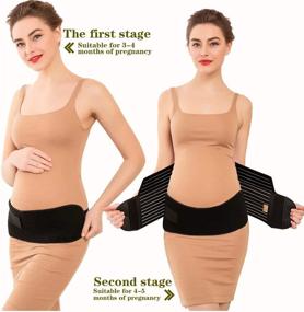 img 2 attached to 🤰 NAEDIKUS Maternity Belt Pregnancy Belly Band Pelvic Pressure Reliever，Support Belt for Maternity Back Support & Protection (XL)