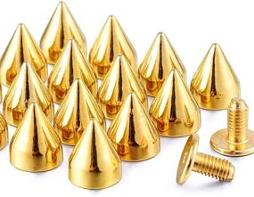 img 4 attached to Spikes Bullet Leather Clothing Accessories