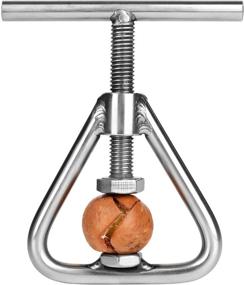 img 4 attached to Anwenk Nut Cracker: Heavy-Duty Stainless Steel Tool for Cracking All Nuts including Black Walnut, Macadamia, Hazelnut, Almonds, Pecan, and Walnuts