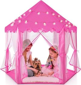 img 4 attached to 🏕️ Unleash Imagination and Adventure: Play22 Kids Large Playhouse Tent