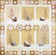 wintery quilters' village at crabapple hill lace cabins logo