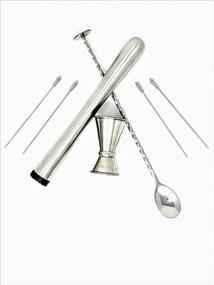 img 1 attached to 🍹 Enhance Your Bartending Skills with CMACs Cocktail Stainless Bartender Accessories