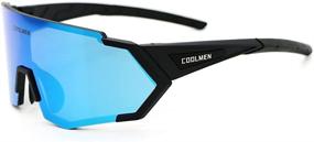 img 4 attached to 🚴 Enhance Your Outdoor Performance with COOLMEN Cycling Sunglasses: 3 Interchangeable Lens for Men and Women