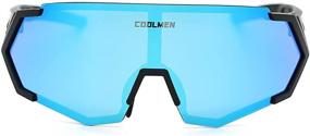 img 3 attached to 🚴 Enhance Your Outdoor Performance with COOLMEN Cycling Sunglasses: 3 Interchangeable Lens for Men and Women