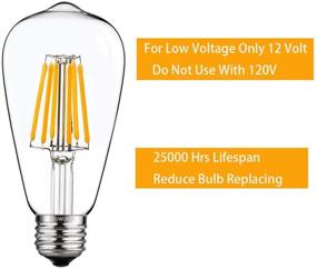 img 1 attached to 💡 SHUWDKAR LED Filament-Style Voltage Equivalent Lighting