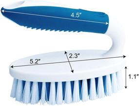 img 3 attached to 🧹 2-Pack Large Cleaning Brushes for Efficiently Cleaning Carpets, Floors, Bathrooms, and Kitchenware