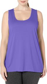 img 4 attached to PLUS SIZE Women's Cooldri Performance Scoopneck Tank Top by JUST MY SIZE