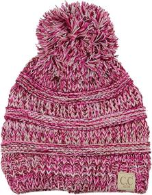 img 4 attached to ❄️ C.C Kids' Cozy and Stylish Pom Pom Children's Knit Ski Hat for Warmth and Comfort