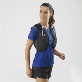 img 3 attached to 👚 Review: Salomon Women's Advance Skin 8 Set Running Hydration Vest - Ebony/Black, X-Small