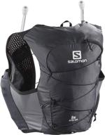 👚 review: salomon women's advance skin 8 set running hydration vest - ebony/black, x-small logo