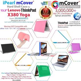 img 3 attached to 🔋 Protective Green mCover Hard Shell Case for 13.3" Lenovo ThinkPad X380 Yoga Laptop: Enhanced Durability & Style