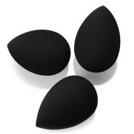 💄 enhance your makeup routine with larbois 3-pack blender beauty foundation blending sponges - perfect for dry & wet use (black+black+black) logo