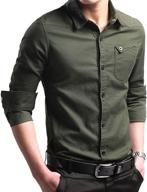 xtapan men's casual 👕 button pocket shirt sleeve clothing logo