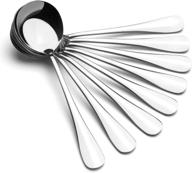 amovee stainless steel alpha round soup spoons - set of 8: wholesale and durable logo