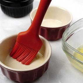 img 3 attached to RSVP International Red Silicone Basting Brush, 8.75&#34; - Perfect for Spreading Butter, Sauces, Marinades, &amp; More - Dishwasher Safe, Heat Resistant - Ideal for BBQ Grill, Baking, Meat Preparation