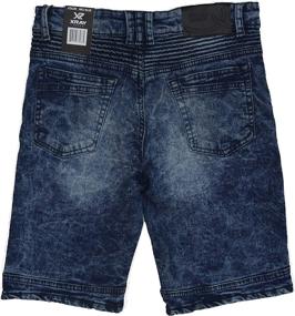 img 2 attached to Boys' Stretch Washed Distressed RAY Shorts for Fashionable Clothing