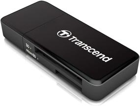 img 1 attached to High-Speed Transcend TS-RDF5K USB 3.1 Card Reader for SDHC/SDXC/microSDHC/SDXC Cards - Black