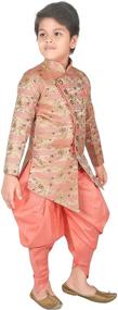img 1 attached to 🎩 Ahhaaaa Kids Sherwani Dhoti Pant: Traditional Ethnic Wear with a Western Twist