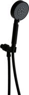 🚿 matte black derengge hsh-117tf-mt 5-function handheld showerhead set with hose and bracket holder logo