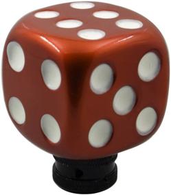 img 3 attached to 🎲 Mavota Funny Stick Shift Knob Dice: Steering Wheel Knob Gear Shifter Knob Manual with 3 Adapters, Compatible with Car, Truck, and SUV - Vibrant Orange