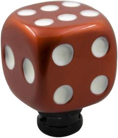 img 2 attached to 🎲 Mavota Funny Stick Shift Knob Dice: Steering Wheel Knob Gear Shifter Knob Manual with 3 Adapters, Compatible with Car, Truck, and SUV - Vibrant Orange