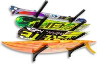 maximize your surfboard storage with the official nice rack quad wall rack - holds four boards safely and stylishly logo