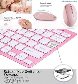 img 3 attached to Ultimate Convenience: 2.4GHz Wireless Keyboard Mouse Combo 🔌 for Windows Mac Computer - Compact, Portable & Ultra Thin