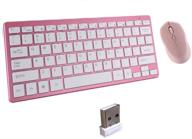 ultimate convenience: 2.4ghz wireless keyboard mouse combo 🔌 for windows mac computer - compact, portable & ultra thin logo