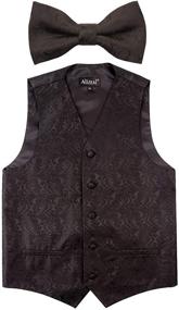 img 3 attached to 🧥 Alizeal Paisley Adjustable Pre-Tied Waistcoat for Boys' Clothing - Enhanced SEO