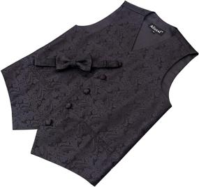 img 2 attached to 🧥 Alizeal Paisley Adjustable Pre-Tied Waistcoat for Boys' Clothing - Enhanced SEO