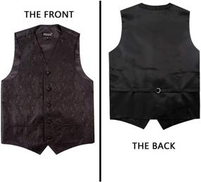 img 1 attached to 🧥 Alizeal Paisley Adjustable Pre-Tied Waistcoat for Boys' Clothing - Enhanced SEO