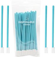 kevinrooty 50pcs disposable crevice cleaning brush tool kit, disposable toilet brush, blue disposable window sliding door track cleaner logo