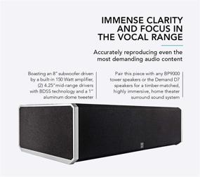 img 1 attached to 🔊 Optimized for SEO: Definitive Technology CS-9060 Center Channel Speaker with 8-inch 150W Built-in Powered Subwoofer – Home Theater Sound System – Premium, High Performance – Single, Black – Model KEBA-A