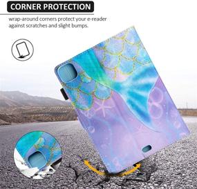 img 1 attached to 🧜 Dteck Case for iPad Pro 11 Inch 2021/2020/2018 & iPad Air 4th 10.9'': PU Leather Folio Stand Cover with Auto Wake/Sleep, Mermaid Design