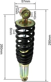 img 3 attached to 🛠️ FLYPIG 260 мм 10-1/4" Пружины с амортизацией удара - Регулируемые амортизаторы для питбайков на 250сс, 125сс, 140сс, 50сс, 70сс, 90сс и 110сс