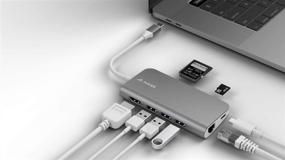 img 4 attached to 🔌 Juiced Systems BizHUB USB-C Multiport Gigabit HDMI Hub - 3X USB 3.0 Ports - Gigabit Ethernet - 4K HDMI - SD/Micro SD - USB-C Power Delivery