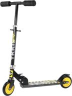 tkkis foldable kick scooter for kids, ages 3-12 boys/girls, adjustable height handlebars, rear brake - perfect christmas gift logo