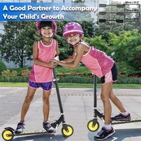 img 3 attached to TKKIS Foldable Kick Scooter for Kids, Ages 3-12 Boys/Girls, Adjustable Height Handlebars, Rear Brake - Perfect Christmas Gift