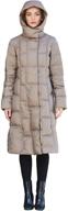 π§₯ water-resistant winter long down coat for women - krismile packable puffer jacket with double-zip logo