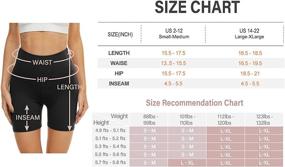 img 1 attached to 🩲 CAMPSNAIL 4 Pack High Waist Biker Shorts for Women - Soft Summer Spandex Workout Shorts, 5" Length, Ideal for Running and Athletic Activities