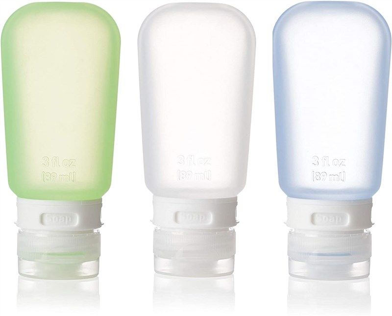 humangear refillable silicone bottles toiletries 로고