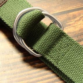 img 1 attached to JINIU Canvas Double Military 55 Men's Accessories in Belts