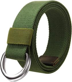 img 4 attached to JINIU Canvas Double Military 55 Men's Accessories in Belts