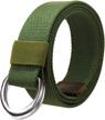 jiniu canvas double military 55 men's accessories in belts logo