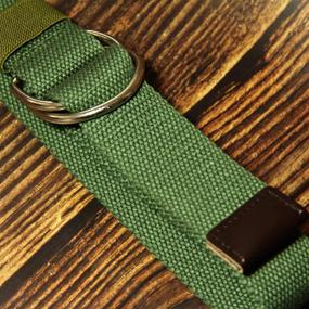 img 3 attached to JINIU Canvas Double Military 55 Men's Accessories in Belts