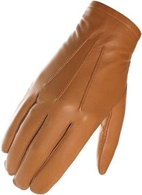 img 1 attached to 🧤 Harssidanzar GM031 Unlined Leather Touchscreen Men's Accessories Gloves & Mittens