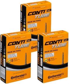 img 3 attached to 🚴 High-Performance Triple Pack: Continental Race 28 Presta 60mm Tubes for 700 x 18-25c Tires