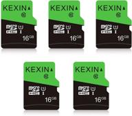💾 kexin micro sd card 16 gb 5 pack - high speed uhs-i memory cards, class 10, c10, u1 логотип