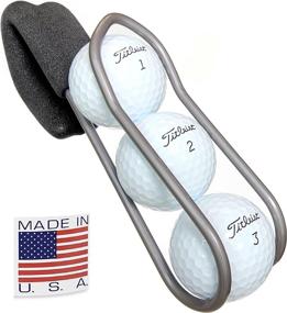 img 4 attached to Professional Silver Golf Ball Holder with Quick-Draw Release